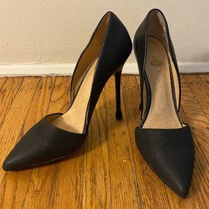 L.A.M.B black 4” stiletto heels, size 7.5, never worn